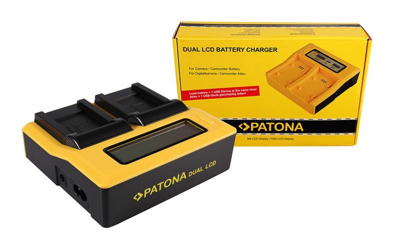 PATONA Dual LCD USB Ladegerät f. Olympus Li-70B FE FE4020 FE-4020 FE4040 FE-4040 FE5040 FE-5040, PATONA 7615 4055655189514