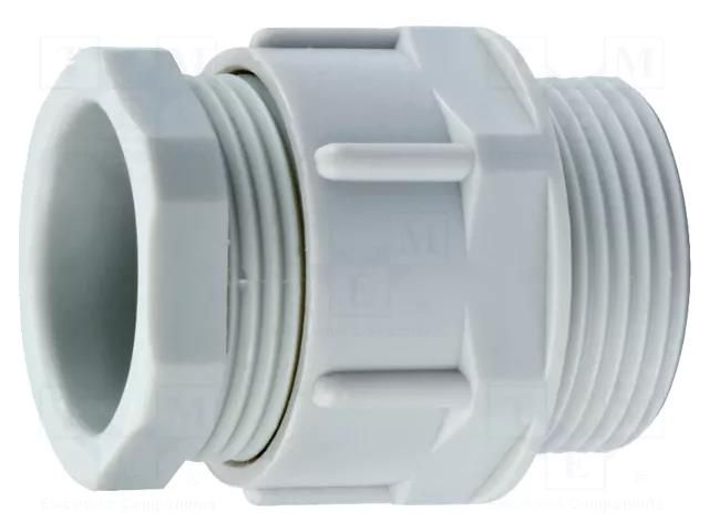 Cable gland; PG9; IP54; polyamide; grey; DIN 46320-A-FS HUMMEL HUMMEL-1202090011
