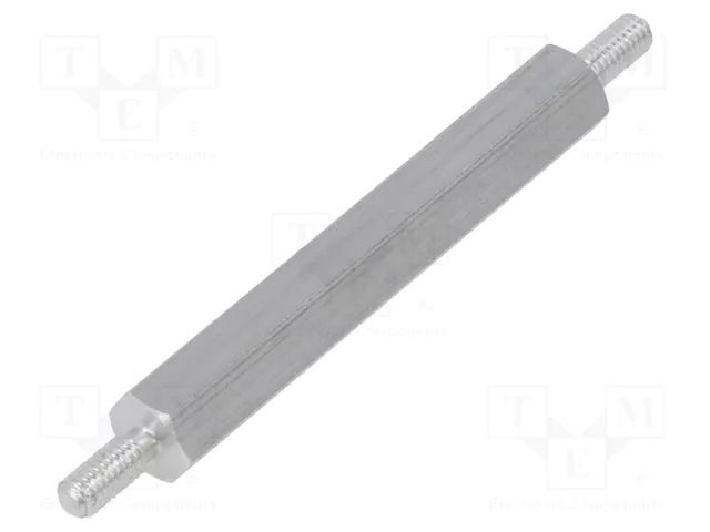 Screwed spacer sleeve; 35mm; Ext.thread: M2,5; hexagonal DREMEC TMM-M2.5X35/DR432