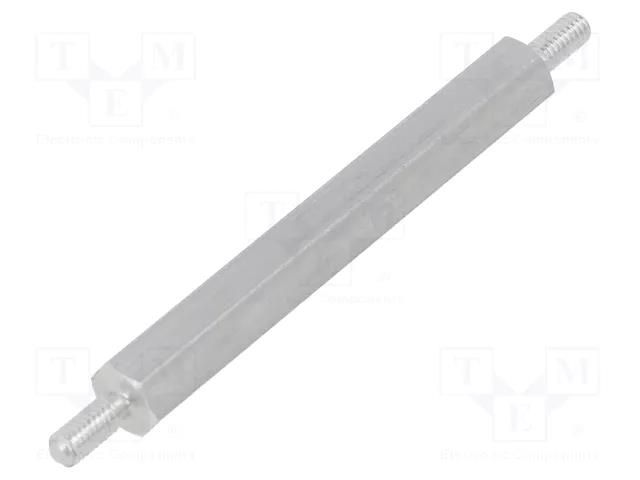 Screwed spacer sleeve; 40mm; Ext.thread: M2,5; hexagonal DREMEC TMM-M2.5X40/DR432