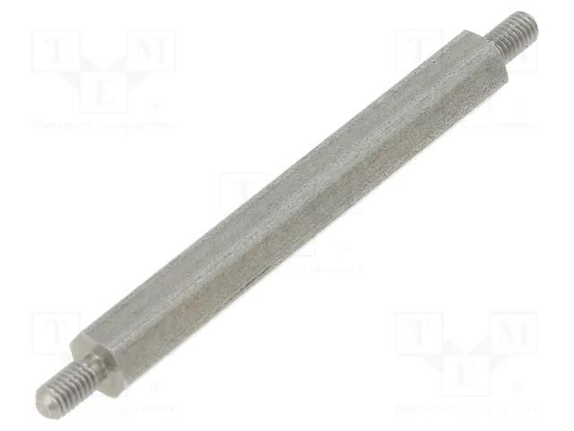 Screwed spacer sleeve; 45mm; Ext.thread: M3; hexagonal DREMEC TMM-M3X45/DR444