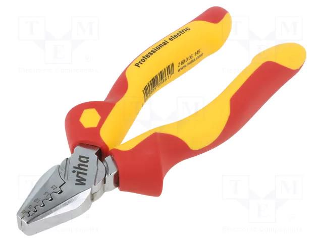 Pliers; insulated,crimping; steel; 145mm; 1kVAC; 0.25÷2.5mm2 WIHA WIHA.35861