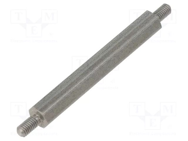 Screwed spacer sleeve; 40mm; Ext.thread: M3; hexagonal DREMEC TMM-M3X40/DR444