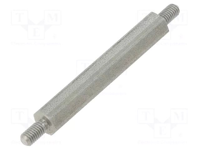Screwed spacer sleeve; 35mm; Ext.thread: M3; hexagonal DREMEC TMM-M3X35/DR444