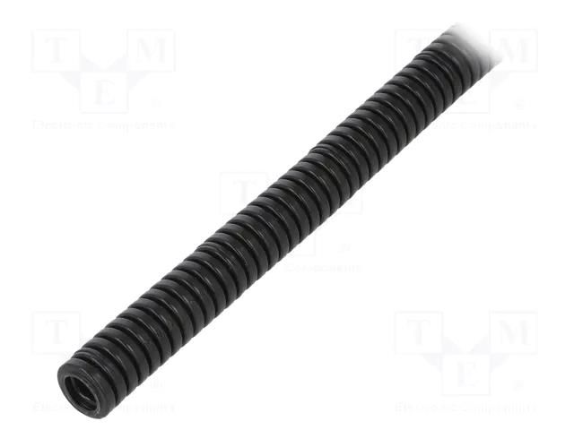 Protective tube; Size: 7; polyamide 6; black; L: 50m; PMAFLEX VOH PMA I-VOHD-07B