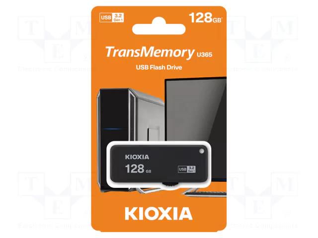 Pendrive; USB 3.0; 128GB; YAMABIKO; black; USB A KIOXIA LU365K128GG4