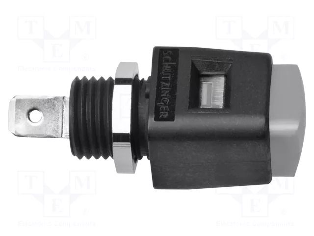 Laboratory clamp; grey; 70VDC; 16A; screw,spring clamp; nickel SCHÜTZINGER ESD498-GR