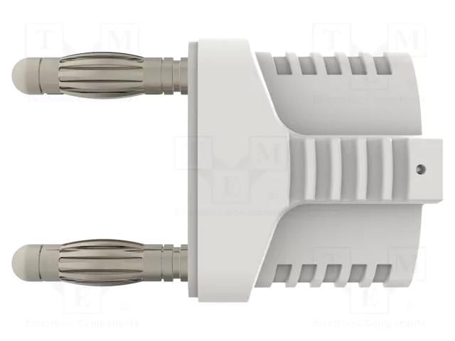 Connector: 4mm banana; stackable safety shunt; 12A; 33VAC; 70VDC SCHÜTZINGER KURZ194IGMBNI-WS