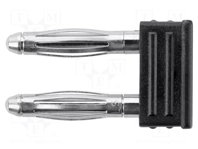 Connector: 2mm banana; stackable safety shunt; 12A; 30VAC; 60VDC SCHÜTZINGER KURZ6730IGNI-SW