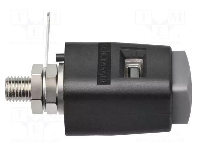 Laboratory clamp; grey; 70VDC; 16A; screw,spring clamp; nickel SCHÜTZINGER SDK504-GR