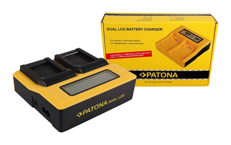 PATONA Dual LCD USB Ladegerät f. Aiptek Ordro NP-170 084-07042L-062 AHD 2 AHD H23 CB-170 Ordro, PATONA 7636 4055655189620