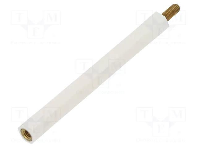 Insulating sleeve; Int.thread: M3; L: 60mm; UL94V-2; polyamide DREMEC TFM-M3X60/DR2183