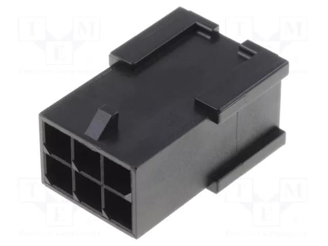 Connector: wire-wire; plug; male; PIN: 6; Micro-Fit 3.0; for cable MOLEX MX-43020-0601