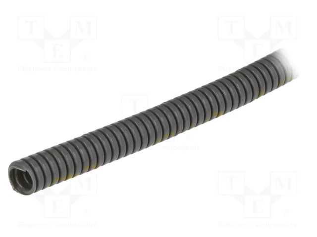 Protective tube; Size: 7; polyamide 6; grey; L: 50m; PCL; Øint: 6.2mm PMA I-PCLT-07S
