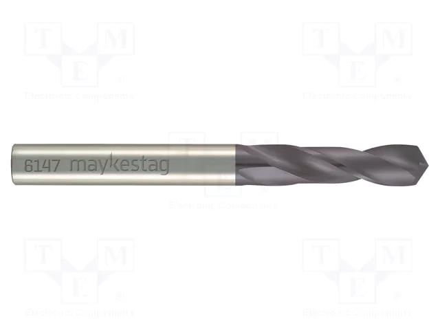 Drill bit; for metal; Ø: 1mm; L: 26mm; cemented carbide; MAYKESTAG ALPEN-MAYKESTAG ALP.614700100100