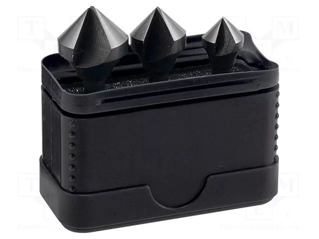 Countersink; 12.4÷20.5mm; metal,plastic; 3pcs; high speed steel ALPEN-MAYKESTAG ALP.72000003100