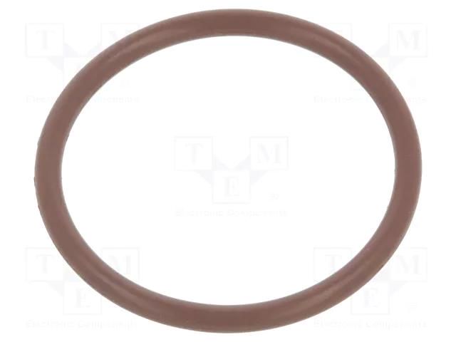 O-ring gasket; FPM; Thk: 2mm; Øint: 24mm; brown; -20÷200°C ORING USZCZELNIENIA TECHNICZNE O-24X2-75-FPM-BR