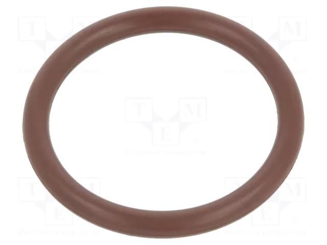 O-ring gasket; FPM; Thk: 2.5mm; Øint: 17mm; brown; -20÷200°C ORING USZCZELNIENIA TECHNICZNE O-17X2.5-80-FPM-BR