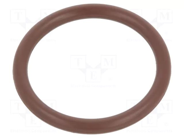O-ring gasket; FPM; Thk: 3.5mm; Øint: 5mm; brown; -20÷200°C ORING USZCZELNIENIA TECHNICZNE O-5X3.5-80-FPM-BR