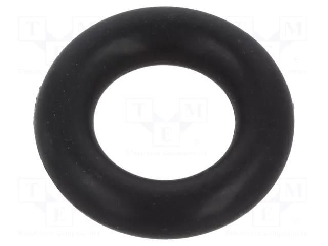 O-ring gasket; FPM; Thk: 3mm; Øint: 7mm; black; -20÷200°C ORING USZCZELNIENIA TECHNICZNE O-7X3-75-FPM-BK