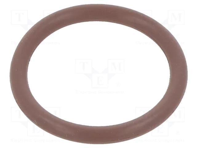 O-ring gasket; FPM; Thk: 2mm; Øint: 16mm; brown; -20÷200°C ORING USZCZELNIENIA TECHNICZNE O-16X2-80-FPM-BR