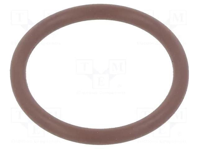 O-ring gasket; FPM; Thk: 2mm; Øint: 18mm; brown; -20÷200°C ORING USZCZELNIENIA TECHNICZNE O-18X2-75-FPM-BR