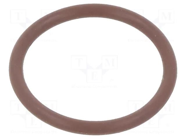 O-ring gasket; FPM; Thk: 2mm; Øint: 19mm; brown; -20÷200°C ORING USZCZELNIENIA TECHNICZNE O-19X2-80-FPM-BR