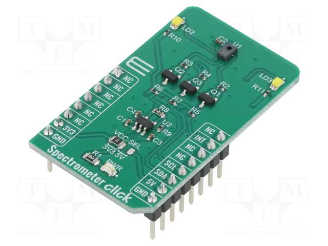Click board; prototype board; Comp: AS7341; optical sensor array MIKROE MIKROE-4165