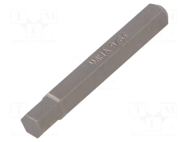 Screwdriver bit; hex key; HEX 9/64"; Overall len: 28mm; MICRO WIHA WIHA.40627