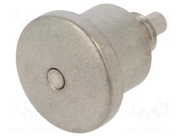 Mount.elem: indexing plungers; without rest position,with knob ELESA+GANTER GN822.7-6-M10X1-BN