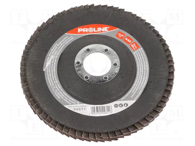 Flap grinding wheels; Ø: 125mm; Granularity: 40; 22.2mm PROLINE PRE-44811