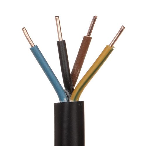 Lietkabelis OMY power cable H03VV-F 4x0.5mm2 (black, 100m) KM405LIETJ