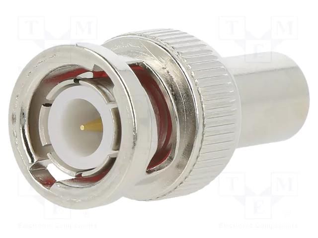 Connector: BNC; terminator; straight; 50Ω; POM; Vswr: 1.3 AMPHENOL RF 000-46650-51RFX