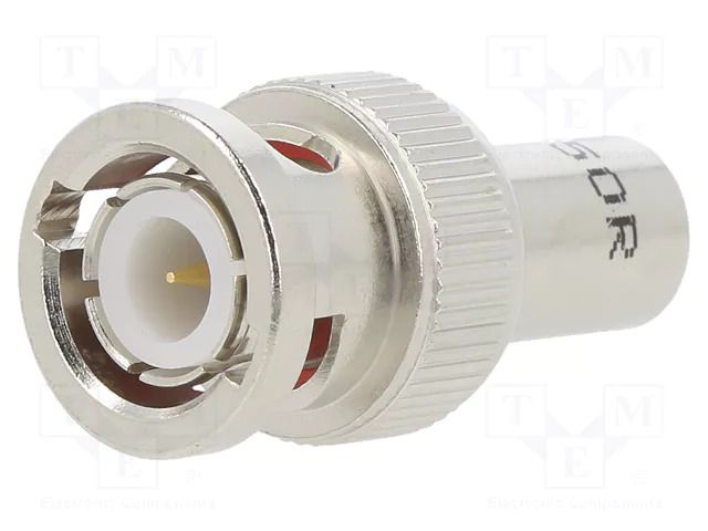 Connector: BNC; terminator; male; straight; 50Ω; for cable; POM AMPHENOL RF 202103