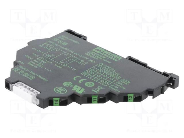 Relay: interface; SPDT; Ucoil: 24VDC; 6A; 6A/250VAC MURR ELEKTRONIK MURR-6652001