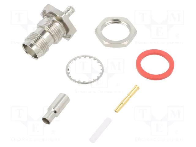 Connector: TNC; socket; female; straight; 50Ω; crimped; gold-plated AMPHENOL RF 122192