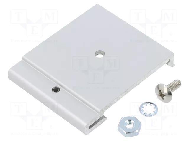 DIN rail mounting bracket; aluminium; 42mm; Rail: TS35 HAMMOND HM-1427DIN42M