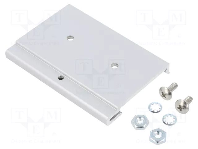 DIN rail mounting bracket; aluminium; 75mm; Rail: TS35 HAMMOND HM-1427DIN75M