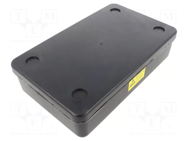 Container: box; ESD; Width: 123mm; Ht: 50mm; L: 202mm; black STATICTEC PRT-STP1125