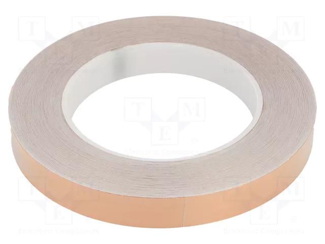 Tape: electrically conductive; ESD; L: 33m; W: 15mm; Thk: 0.05mm STATICTEC PRT-STP1415