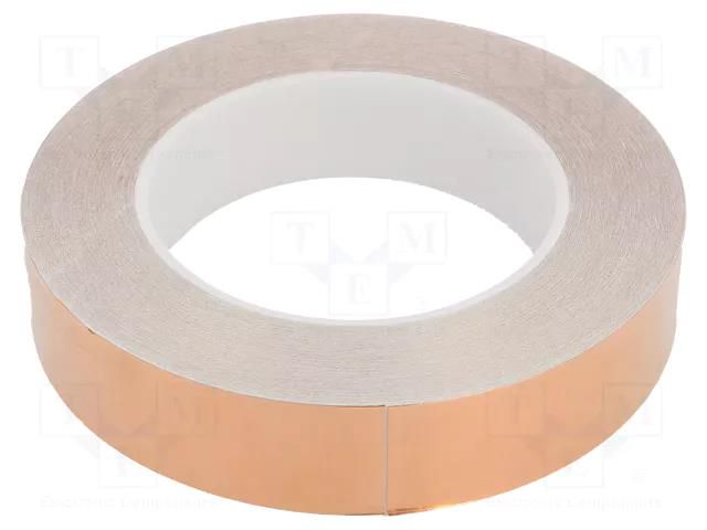 Tape: electrically conductive; ESD; L: 33m; W: 25mm; Thk: 0.05mm STATICTEC PRT-STP1425