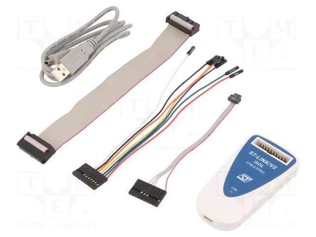 Programmer: microcontrollers; STM32,STM8; USB; JTAG,USB STMicroelectronics ST-LINK/V2-ISOL