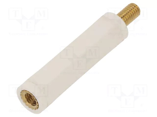 Insulating sleeve; Int.thread: M5; L: 40mm; UL94V-2; polyamide DREMEC TFM-M5X40/DR2188