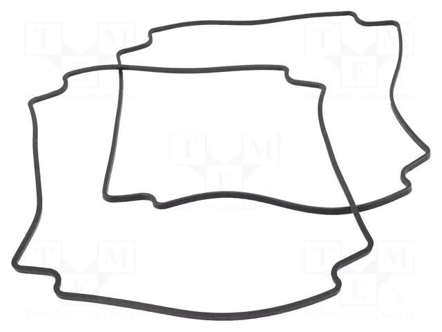 Gasket; -40÷150°C; Gasket material: silicone rubber; 2pcs. HAMMOND HM-1590Z231G