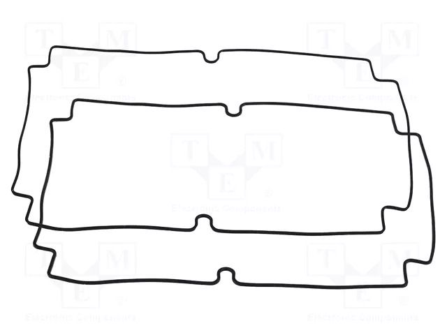 Gasket; for enclosures; Kit: rubber gasket x2; 2pcs. HAMMOND HM-1554XGASKET