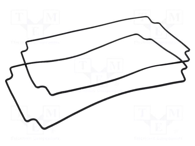 Gasket; for enclosures; Kit: rubber gasket x2; 2pcs. HAMMOND HM-1554UGASKET