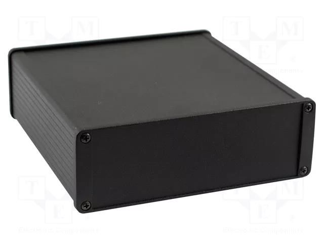 Enclosure: shielding; X: 165mm; Y: 160mm; Z: 55mm; aluminium; black HAMMOND HM-1457T1601EBK