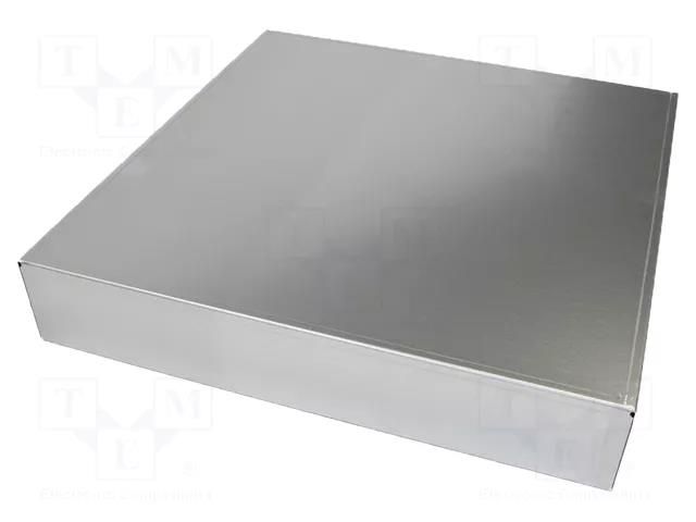 Enclosure: enclosure base; X: 432mm; Y: 432mm; Z: 76mm; 1444; natural HAMMOND HM-1444-17173