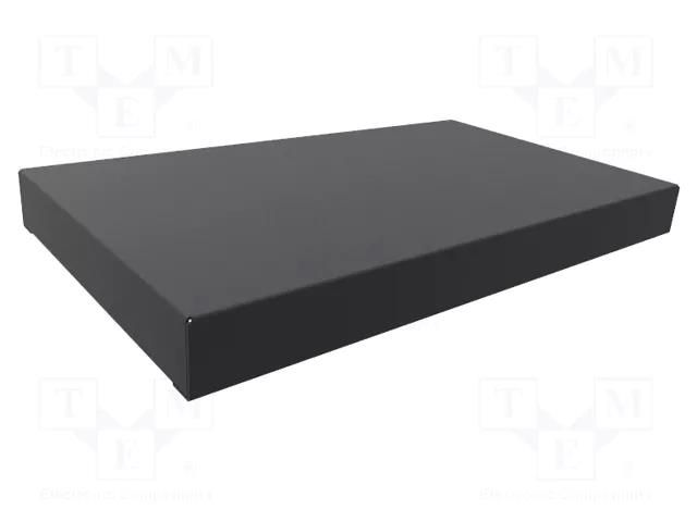 Enclosure: enclosure base; X: 152mm; Y: 254mm; Z: 25mm; 1441; steel HAMMOND HM-1441-15BK3