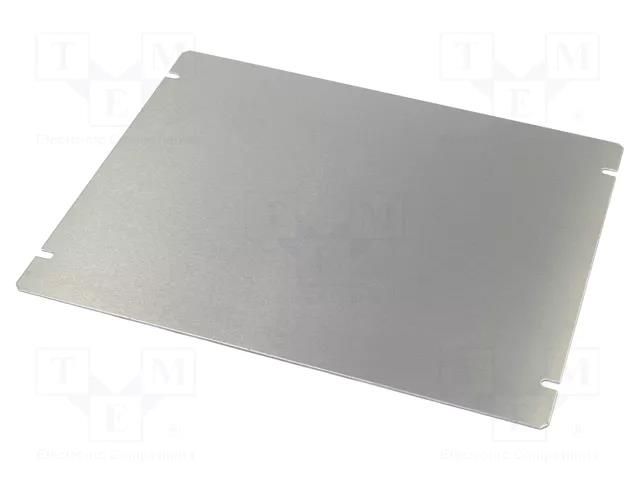 Mounting plate; steel; Series: 1444; natural HAMMOND HM-1434-108